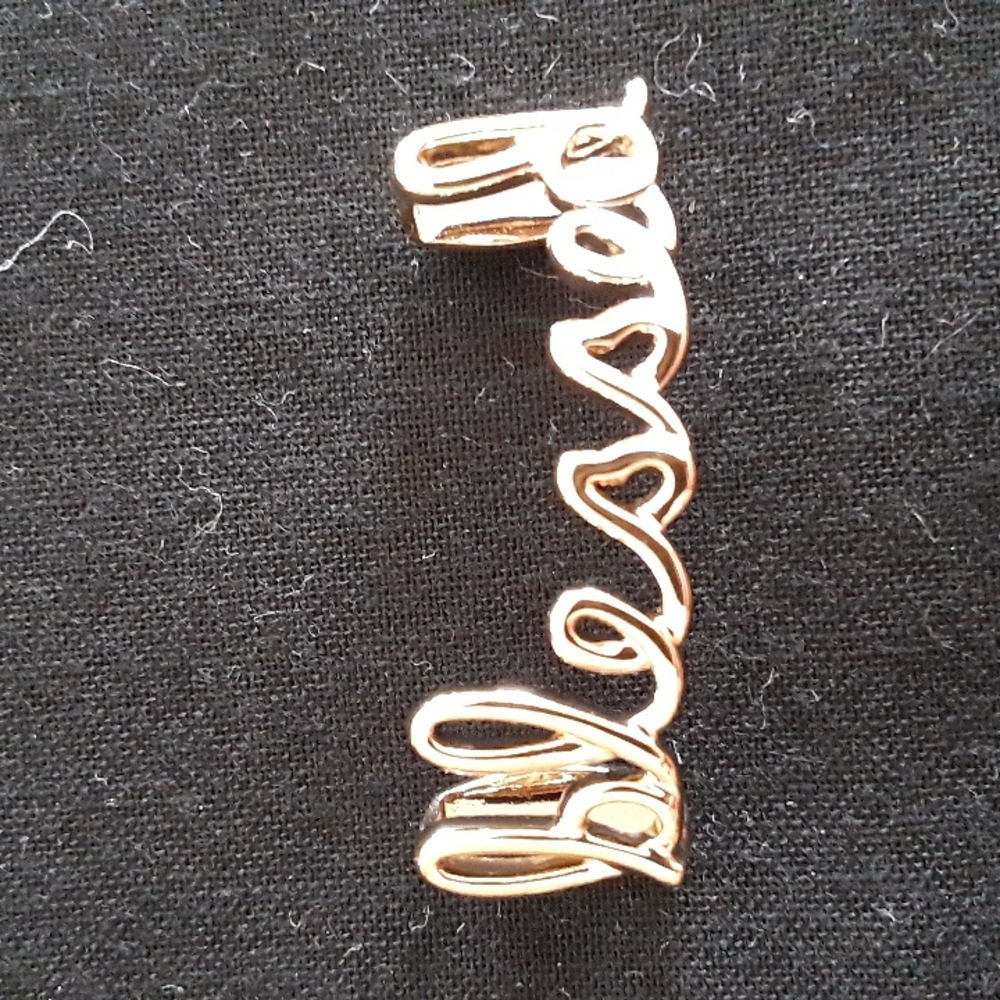 KEEP Collective charm. Gold tone "blessed".  New without box.